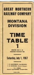 The Western Star is arguably the second great passenger train on the great Northern behind the Empire Builder. This is the 1962 timetable.