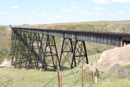 North Fork Portage Coulee Trestle.