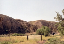 I was thrilled to find the tunnel and portal intact on a driving vacation in 2003. How many nit pickers would claim a model of a tunnel like this is unrealistic.