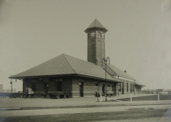 Great Falls, MT, the southern terminus of our inspiring line, sported an impressive brick station the serviced the fairly active passegner service from points north and south. Great Falls, MT, the southern terminus of our inspiring line, sported an impressive brick station the serviced the fairly active passegner service from points north and south.