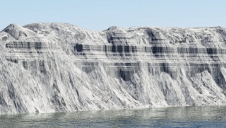 Here is a Terragen effect that can add strata detail to the elevation data.